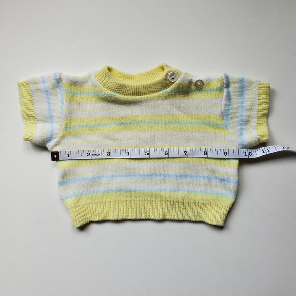 Giltknits Striped Baby Sweater 0-6mo - Picture 2 of 6